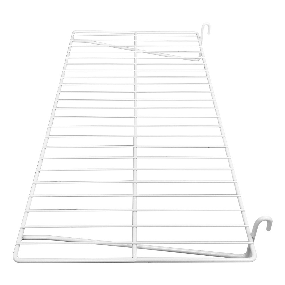 Gridwall Flat Display Shelf 24'' x 12'' White 10 pcs