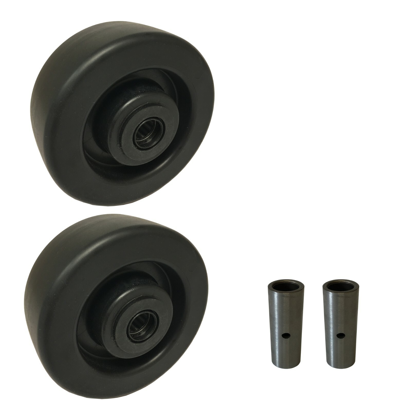 2 Caster Wheels Set 4" 5" 6" 8" Heavy Duty Plastic Wheel Set with Bearing & Kit
