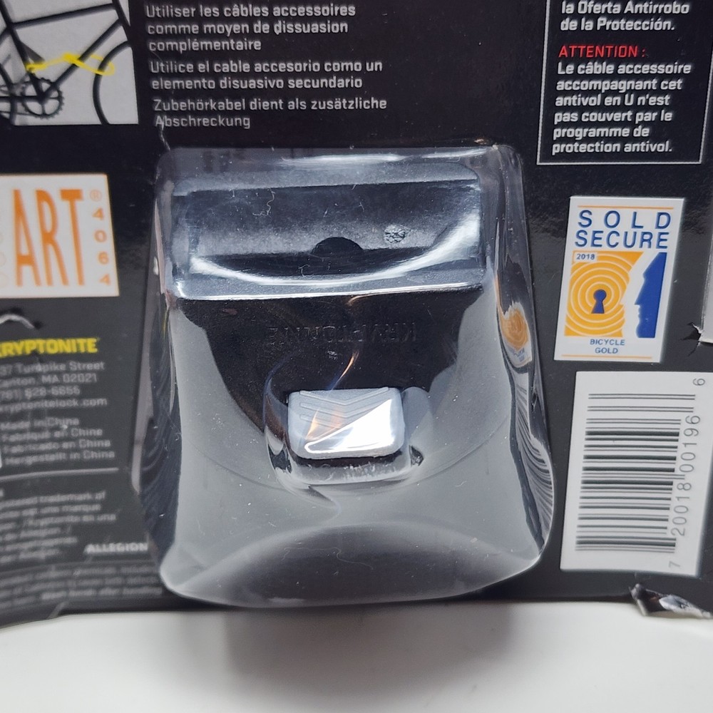 MOUNT Only For Kryptonite KryptoLok STD Missing 4 Foot Flex Cable Bracket & Keys