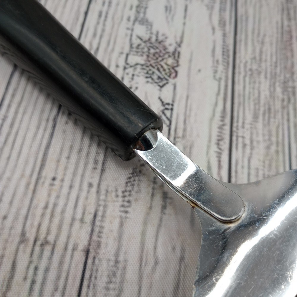 Ekco Small Server Spatula & Cheese Plane Slicer Cutter Black Plastic Handle
