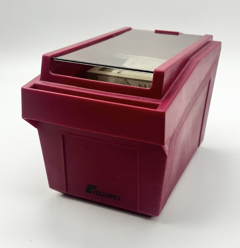 Fellowes Disc Storage With 3.5 Floppy Discs Untested VTG