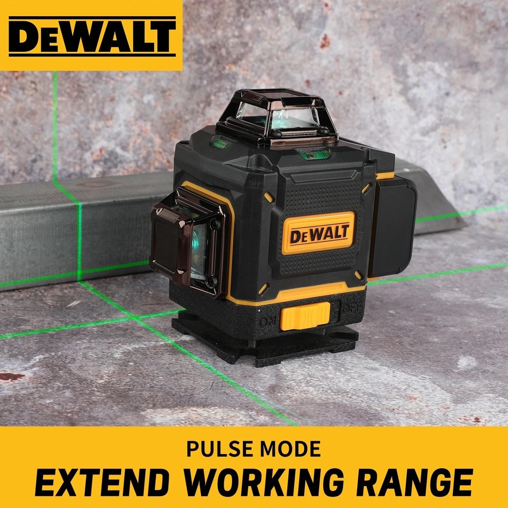 DEWALT 4D 16-Line Green Laser Level – 360° Horizontal & Vertical