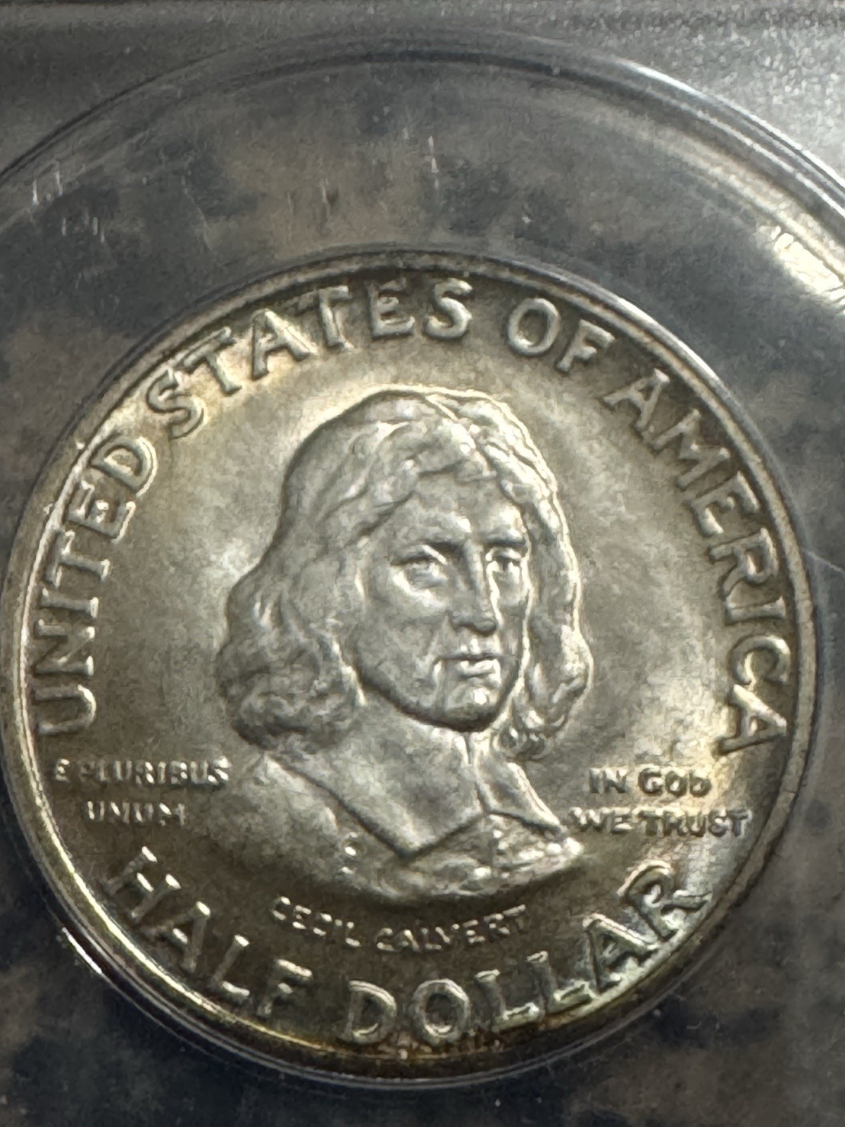 1934 Maryland Commemorative Half, ANACS UNC Details, Looks Better, Free Shipping