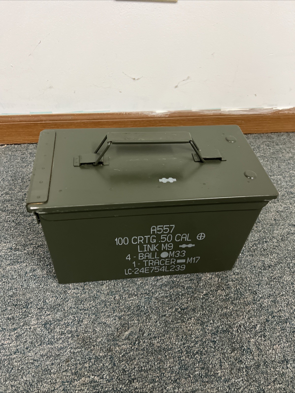 M2A2 50 Cal 5.56mm Ammo Can Military Surplus USA