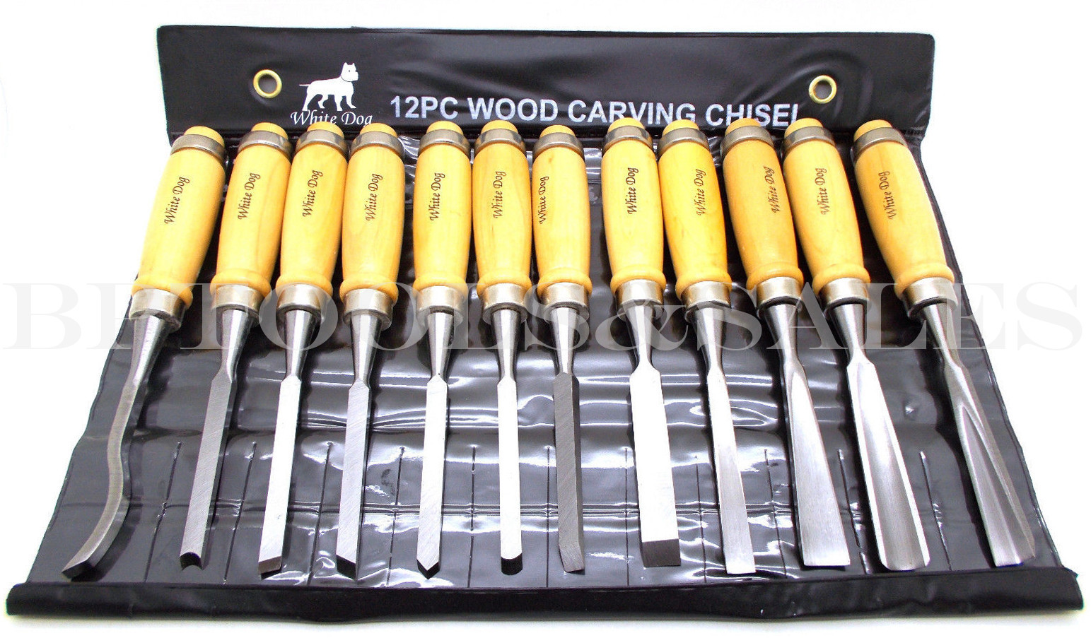 12-PC WOOD CARVING CHISEL Set 8" Wood Chisel Tool Hand Set Heavy Duty Woorkwork