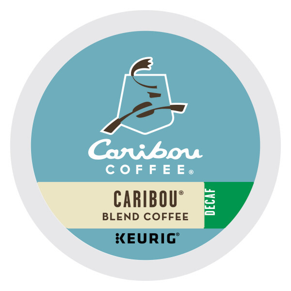 Caribou Blend Decaf Coffee K-Cups, Medium Roast, 48 Count