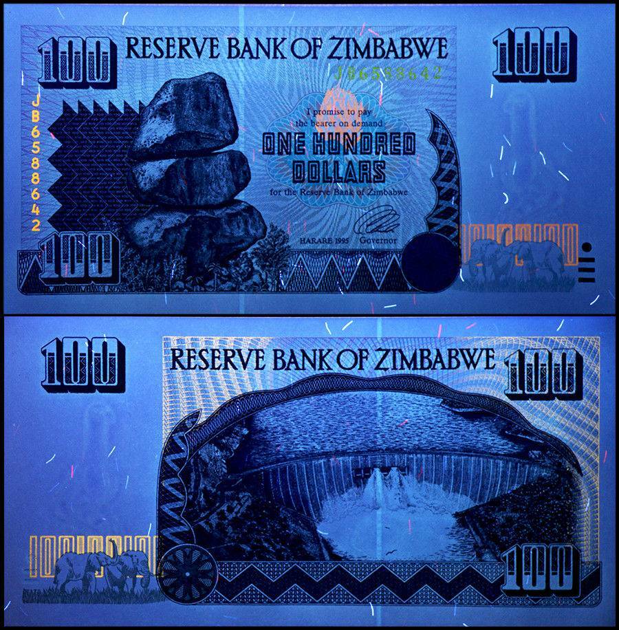 Zimbabwe 100 Dollars, 1995, P-9, UNC
