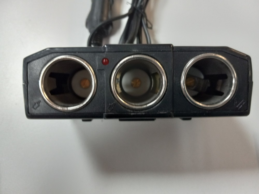 ProTrucker Accessory 12V DC 3-Hole Socket Cigarette Lighter Expander 1X3 Adapter