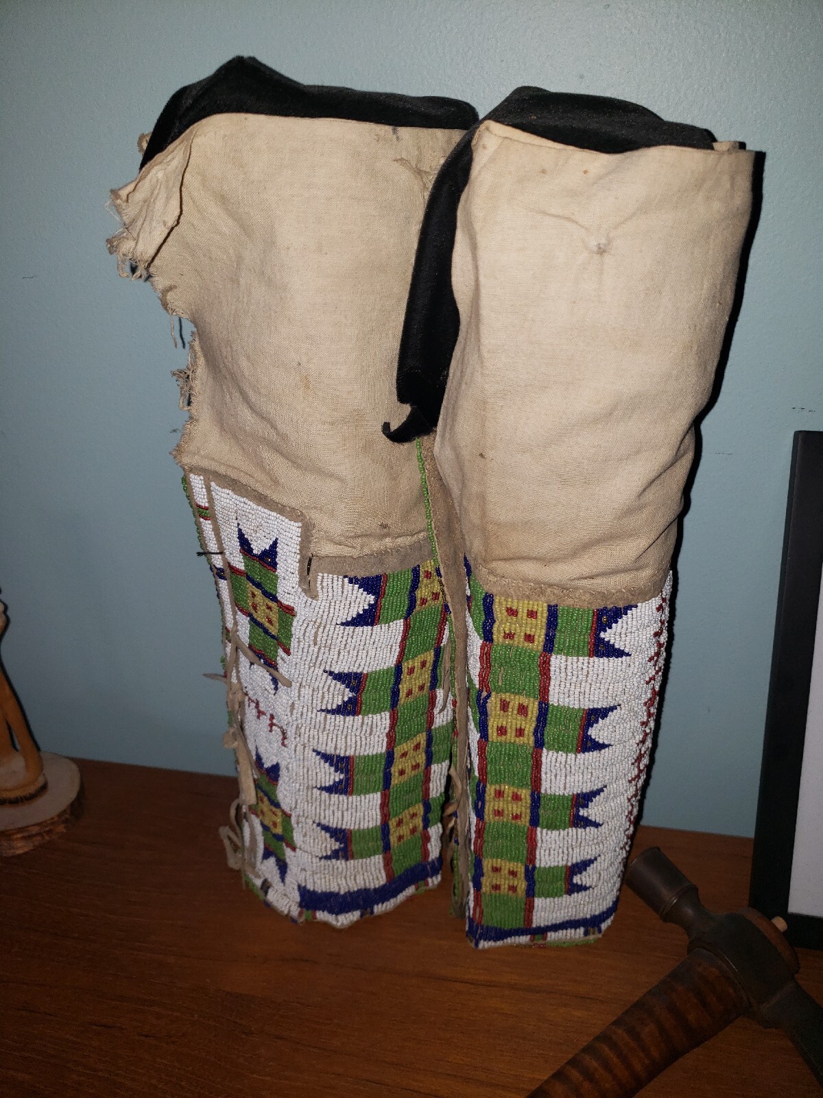 Lakota Sioux Plains Indian Beaded Leggings 1885