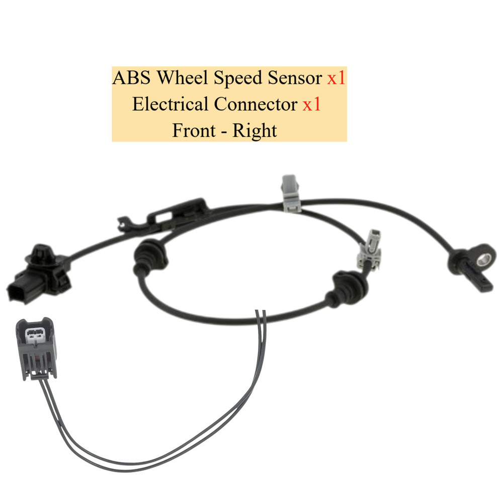 ABS Wheel Speed Sensor + Connector Front Right Fits Honda Civic Insight