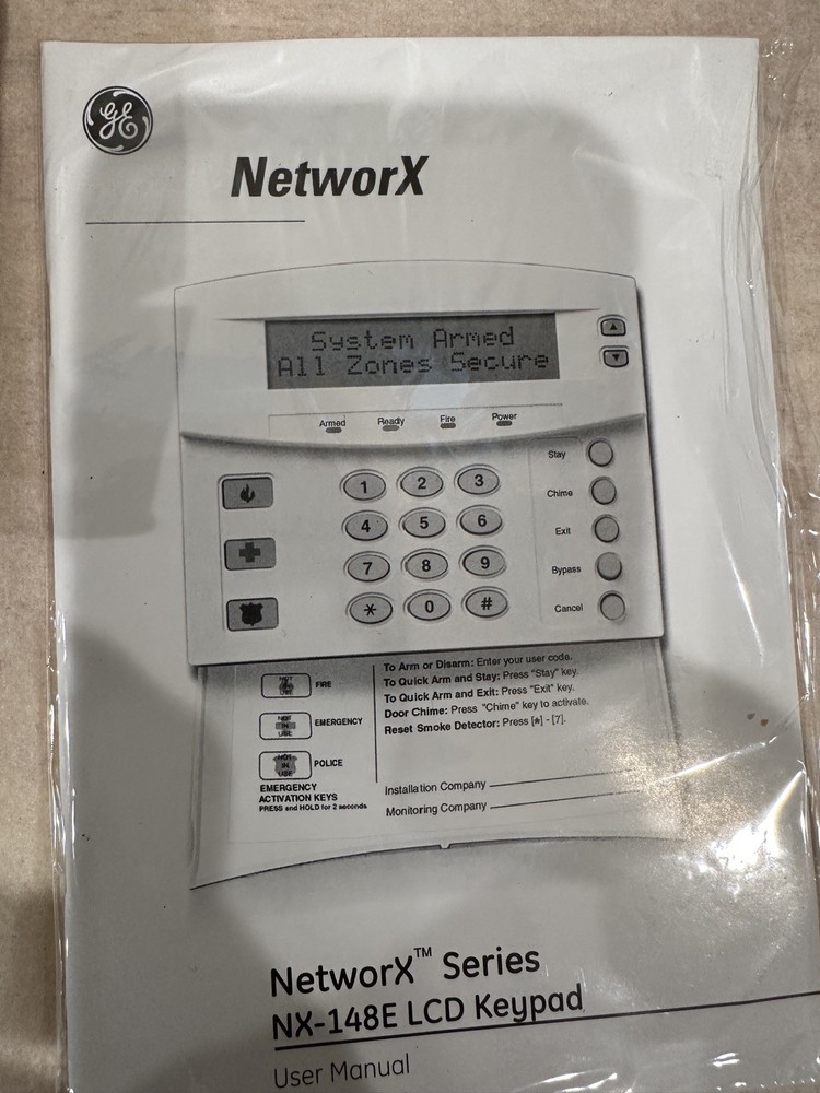 Interlogix GE Security NetworX NX-148E LCD Keypad
