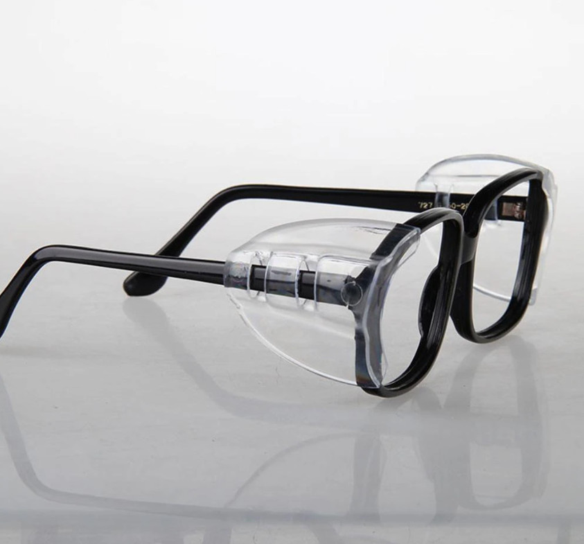 1~200Pairs Side Shields For Eye Glasses Slip On Safety Glasses Shield Universal