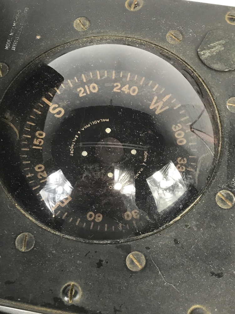 Vintage John E. Hand & Sons Co. Ships Compass