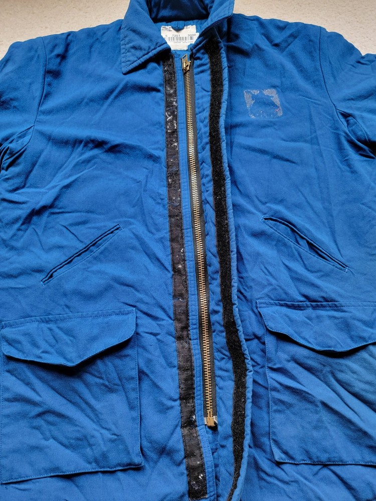 Workrite Flame Resistant NOMEX III Jacket Blue Size Small?