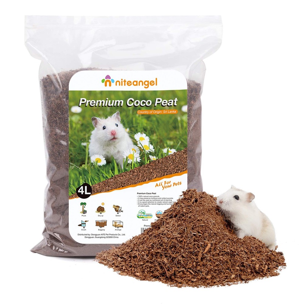 Natural Coco Cork Hamster Bedding Pet Litter for Syrian Hamsters Gerbils