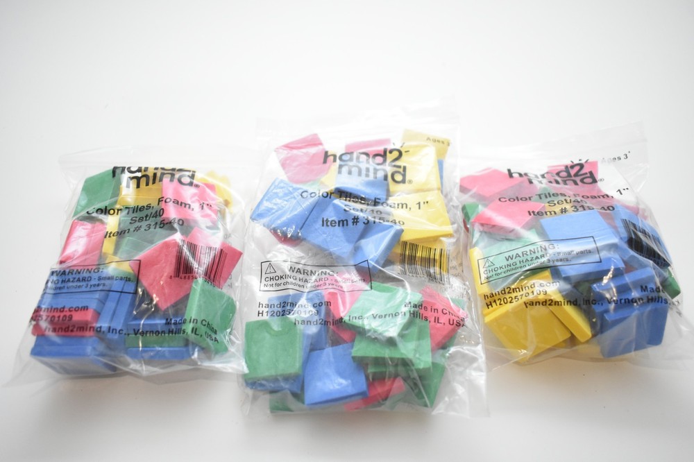 New Hand 2 Mind foam blocks and extras math learning home or classroom set