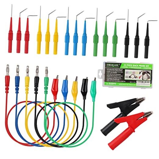 SWANLAKE Back Probe Kit, Back Probe Pin Kit 22PCS