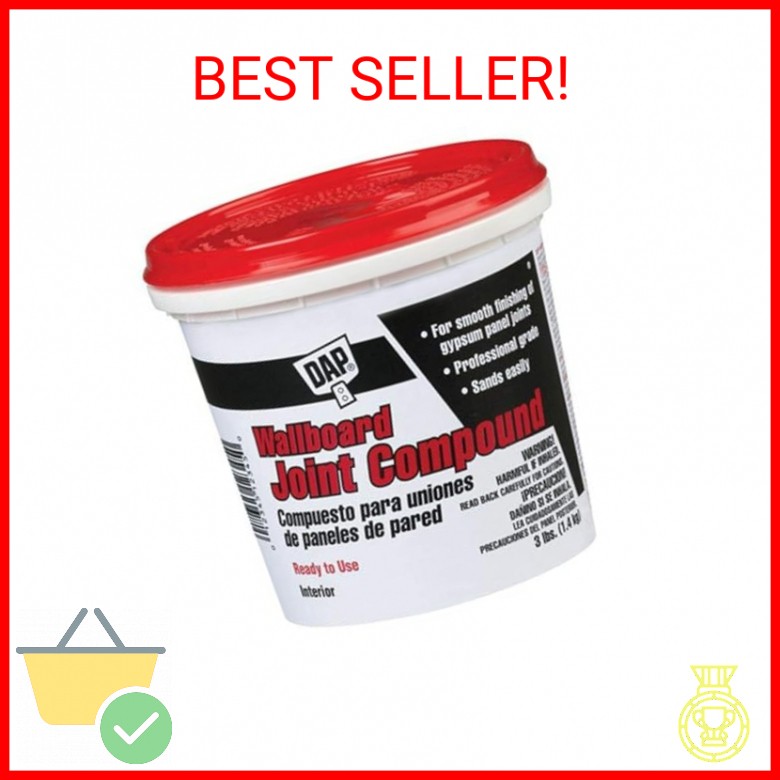 Dap 10100 Wallboard Joint Compound, White , 3-Pound
