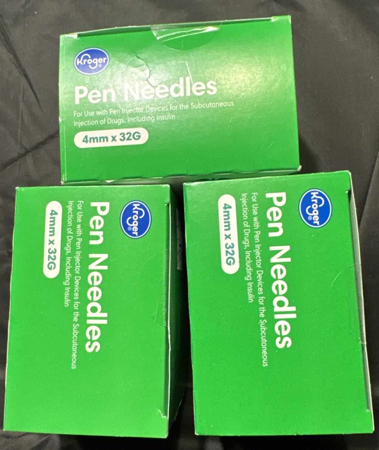 Disposable Capped Needles 4mm X 32 Ga 100 Box 3 Boxes Exp 6/28/29, 300 Total Ct.