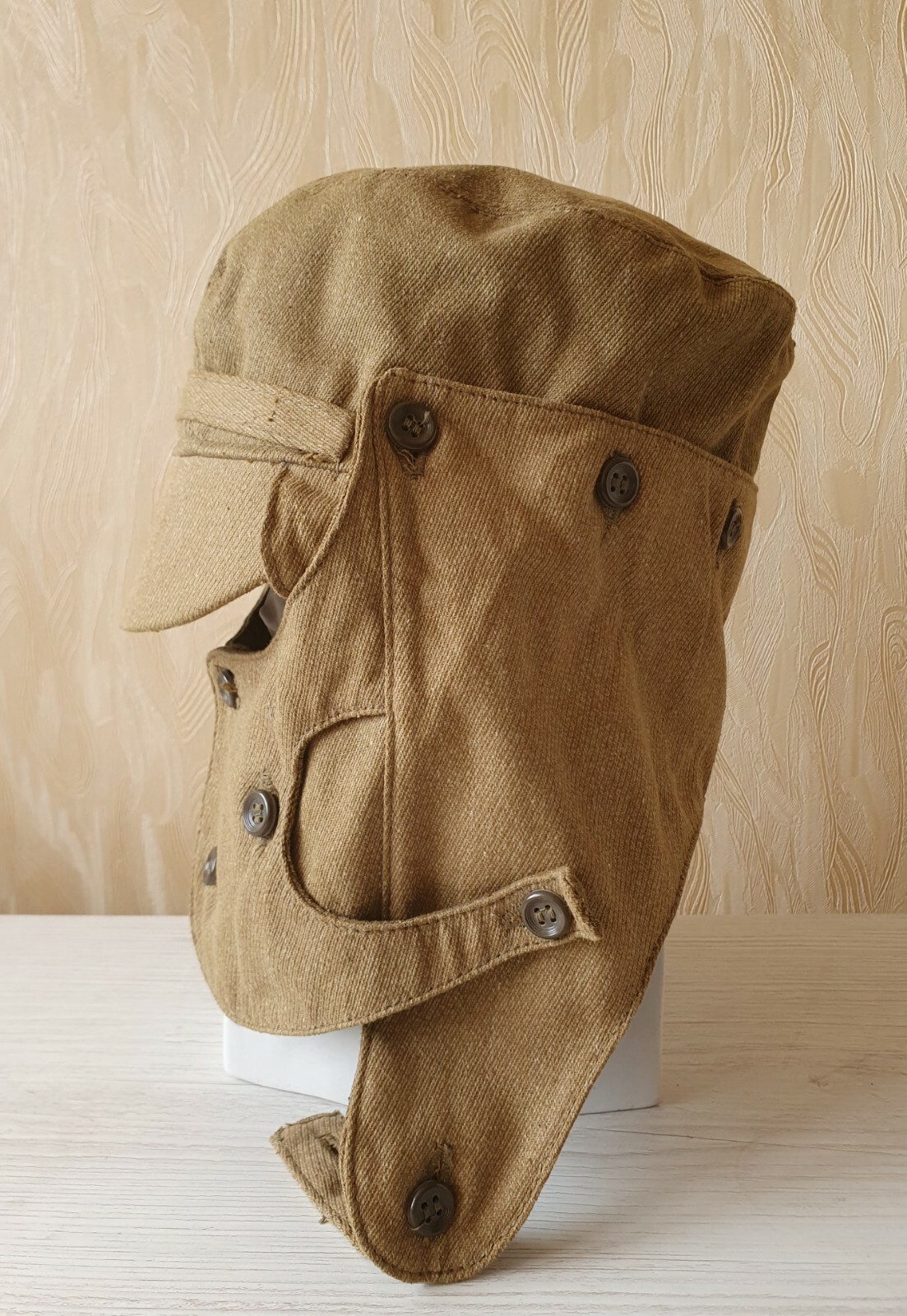 NOS Original Russian Afghanka Hat Cap with Face Cover Afghan War Size - L ( 58 )