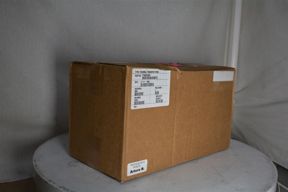 NEW SEALED BOX Generic TT400100P 4x1 Thermal Transfer Label Roll 4Pack SEE NOTES
