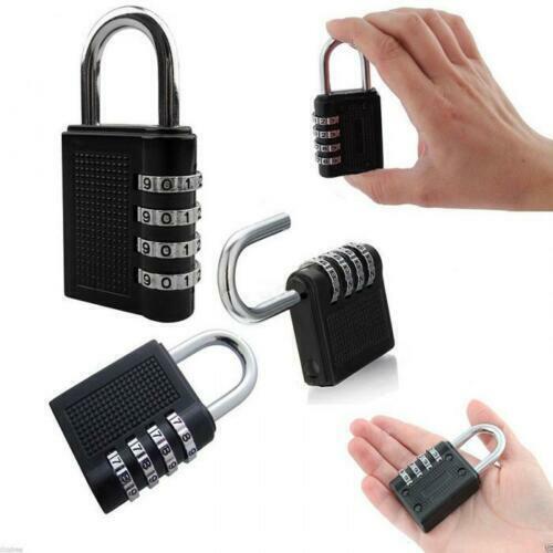 Combination Lock Resettable 4-Digit Anti Rust Weatherproof Padlock