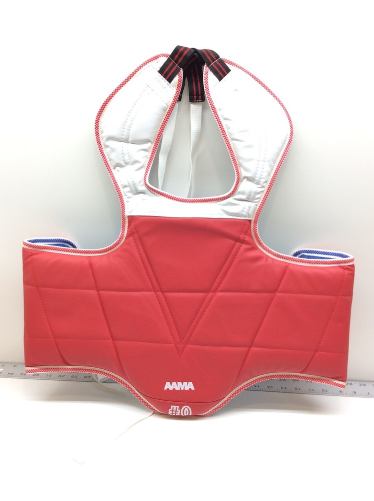 AAMA Solid Reversible Olympic Style Taekwondo Chest Guard Protector Size # 0