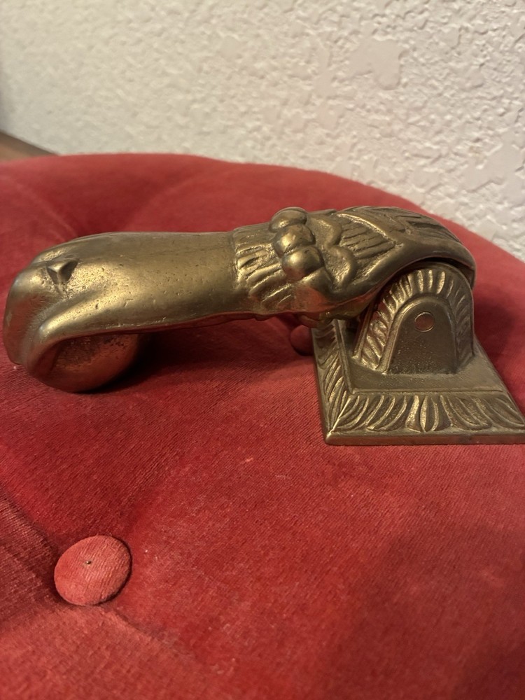Hand Shape Brass Door Knocker with ring detail