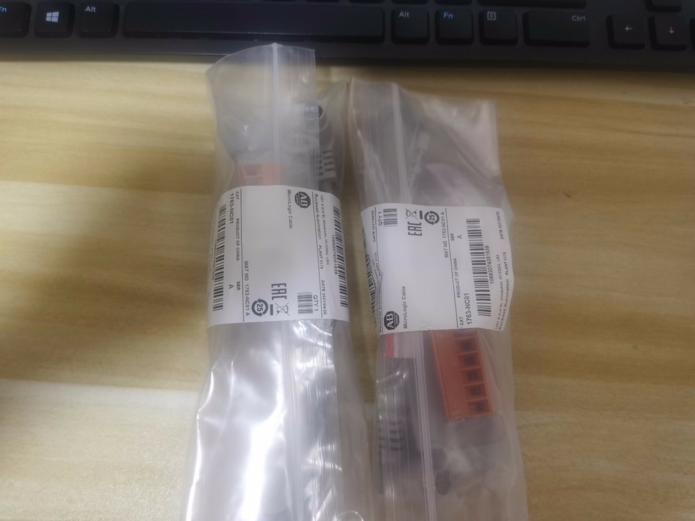 New AB 1763-NC01 MicroLogix DH-485 Comm Cable Surplus SEALED US