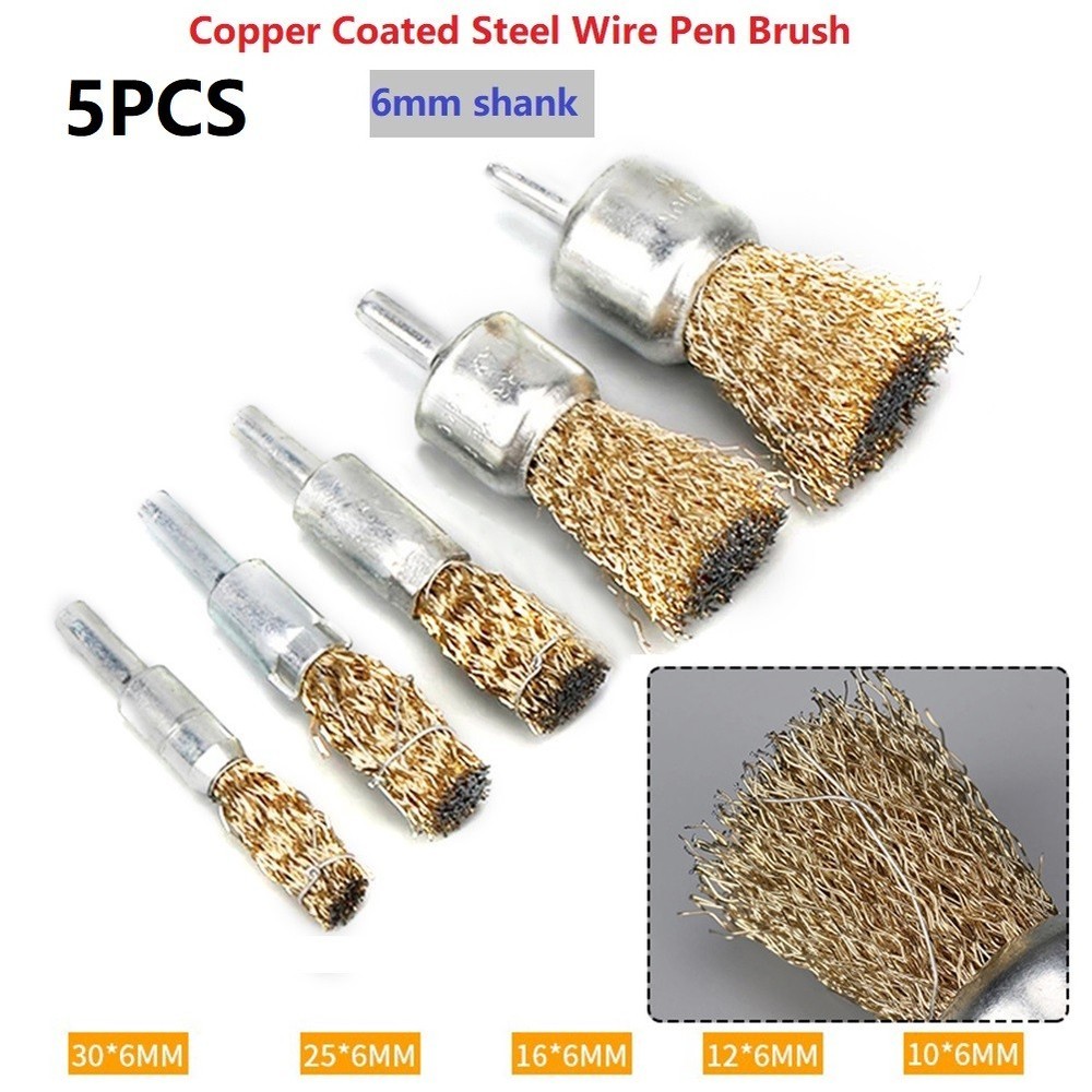 Wire Brushes Rotary Tool Accessory Copper Plating For Drill Grinder Hand Tools
