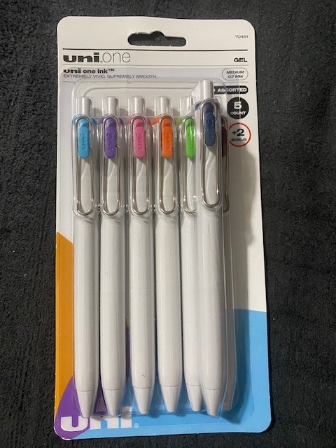 2 pack uni.one ink gel pen same picture