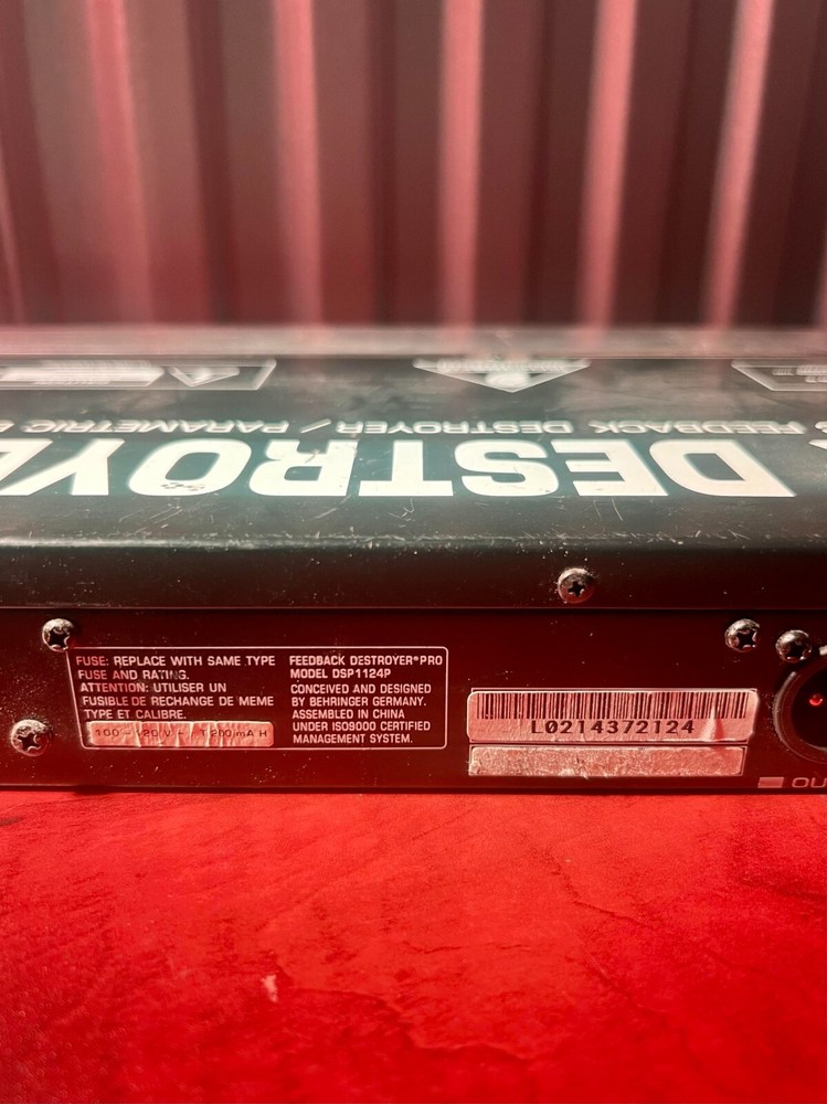 Behringer DSP1124P 24-Bit Dual Engine Feedback Destroyer Parametric EQ