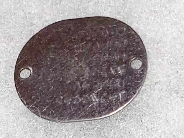 WWII Single USNR Hans Cramer T-44 Dog Tag