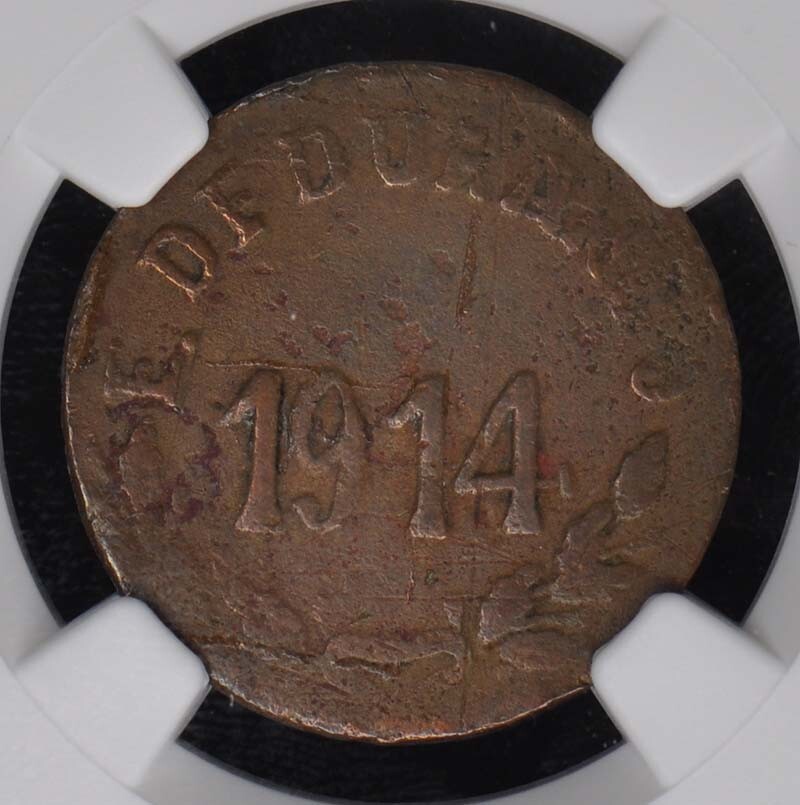 1914 MEXICO DURANGO 5C NGC XF45BN