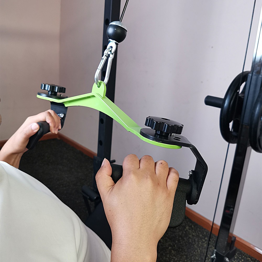 Adjustable Lat Pull Down Bar Cable Machine Attachments for Gym T-bar Row Handle