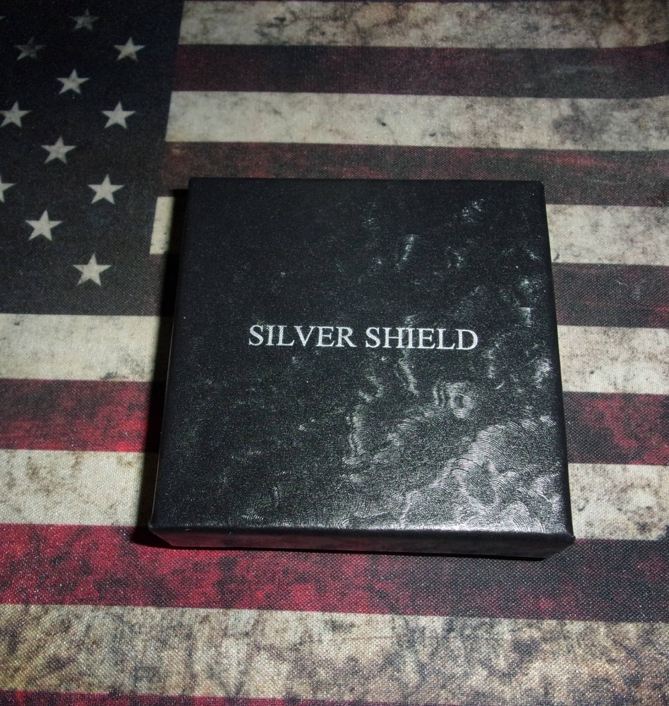 2016 Fat Sam Reverse Proof Silver Shield 1 Troy oz .999 Silver Round BOX & COA