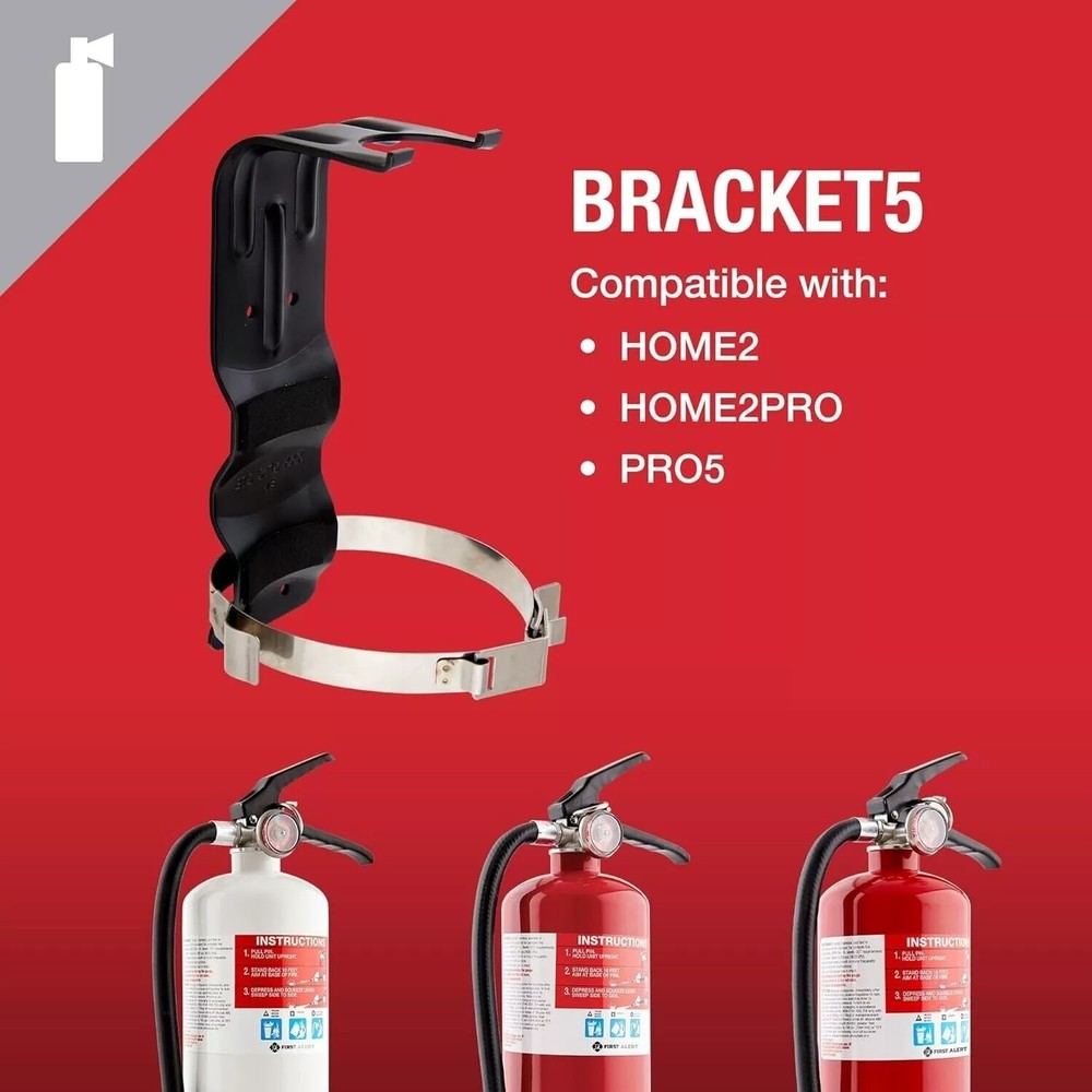 First Alert BRACKET5 Large Fire Extinguisher Mounting Bracket