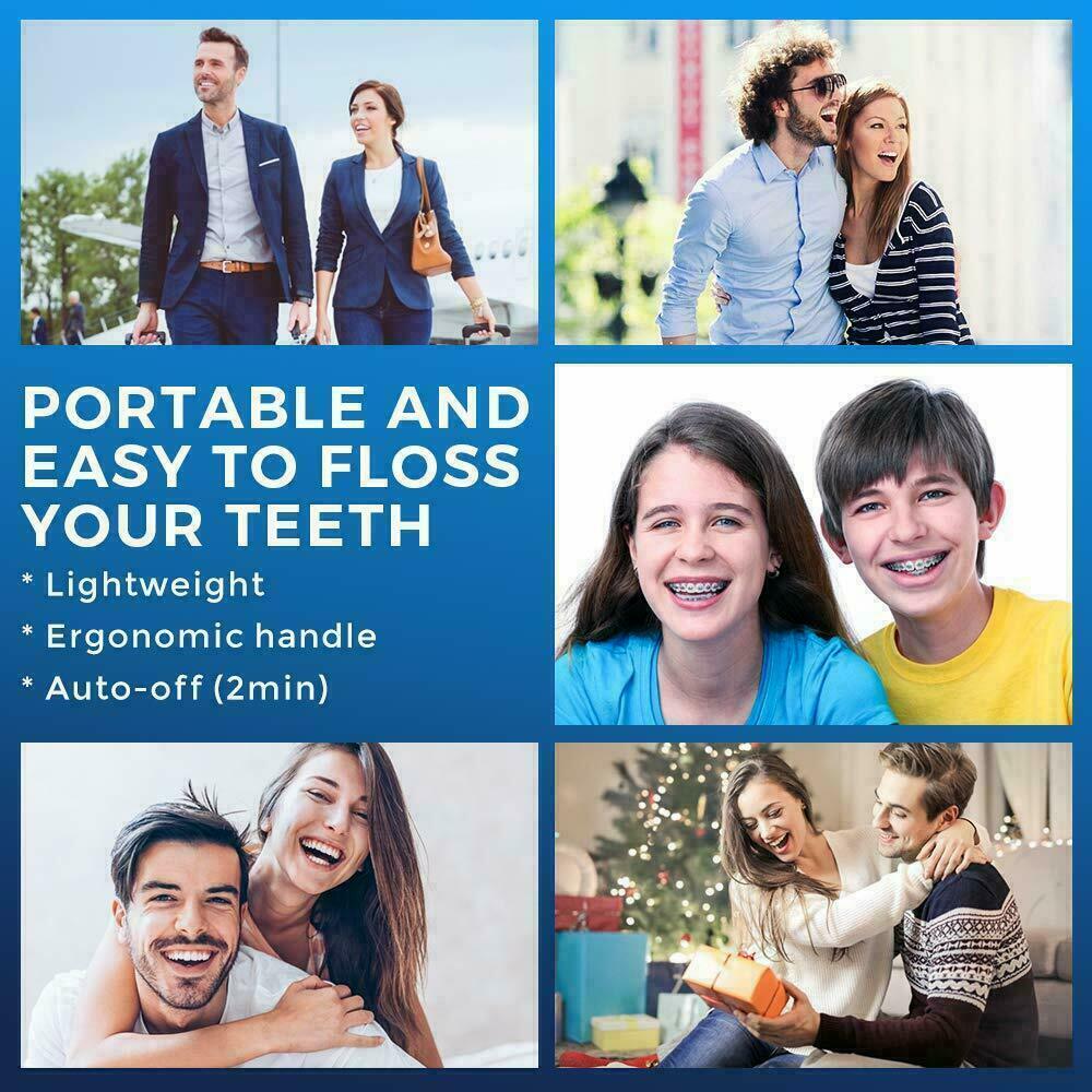 Cordless Water Flosser Dental Oral Irrigator Travel Teeth Cleaner Floss Pick
