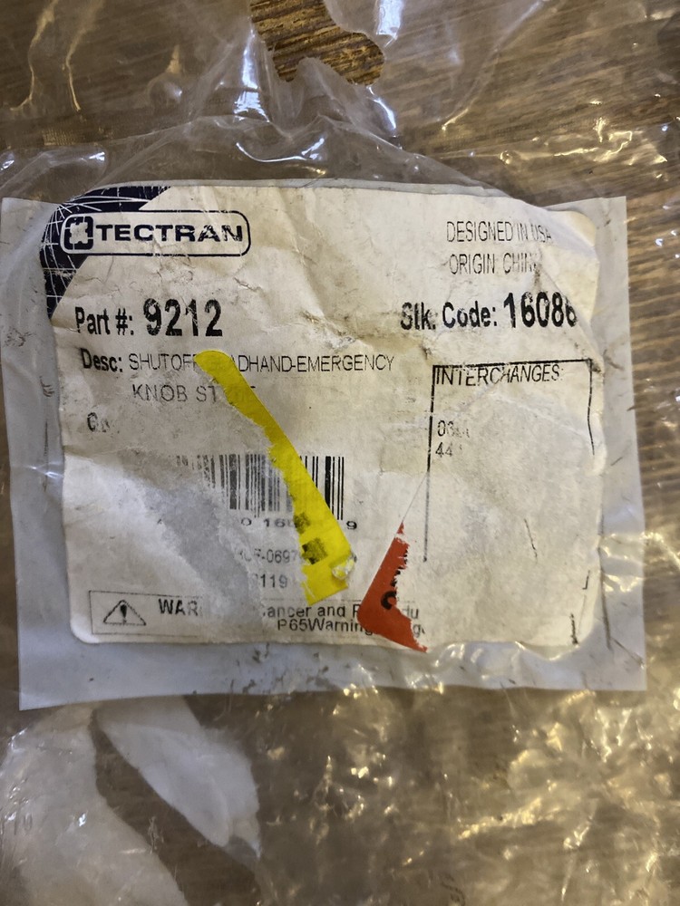 Tectran 9212 Emergency Shut-Off Glad Hand