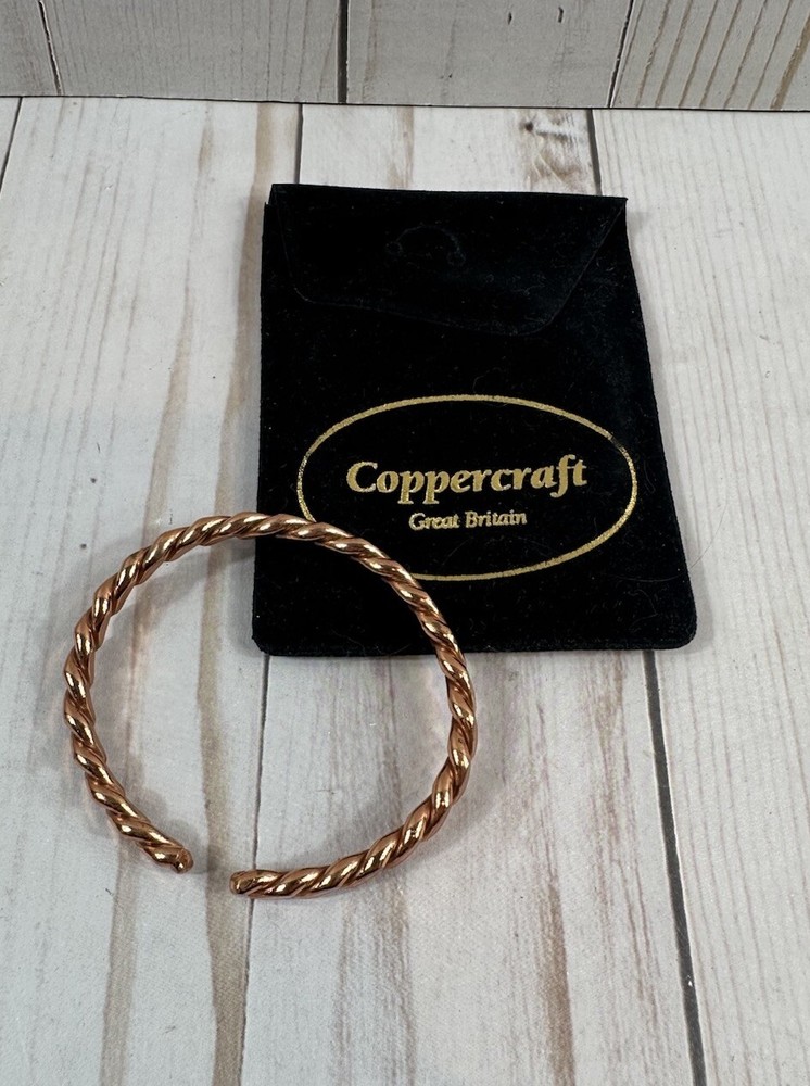 Coppercraft Great Britain Copper Braided Bangle
