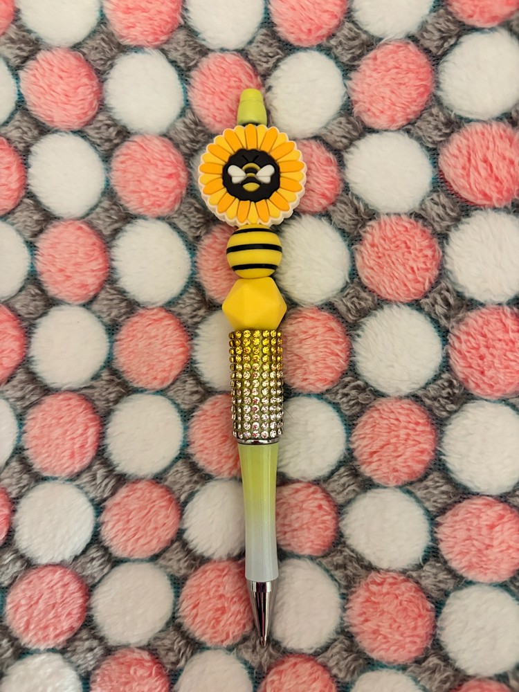 Sunflower Sunshine Bundle includes Notebook , 2 Bookmarks + Beaded Pen