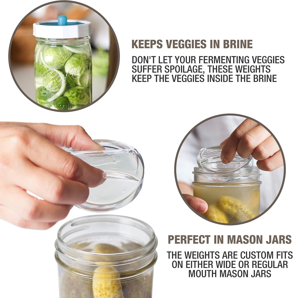 Masontops Pickle Pebble Fermentation Weights Wide Mouth