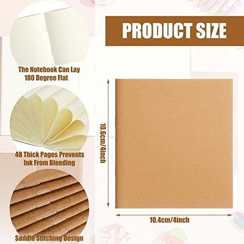 300 Pack Mini Notebooks Bulk Small Notepad Unlined Journals Pocket Blank Kraft