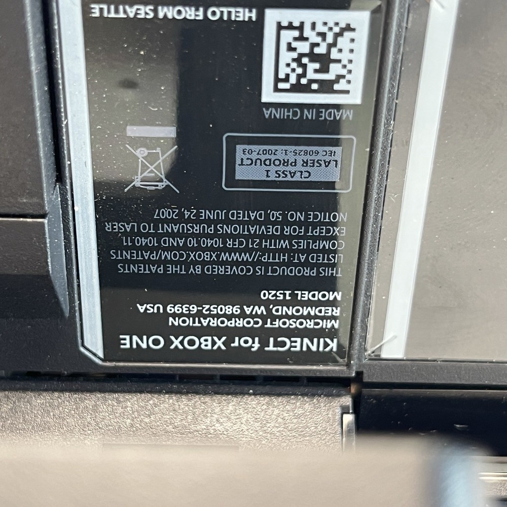 Microsoft Kinect for Xbox One Model 1520