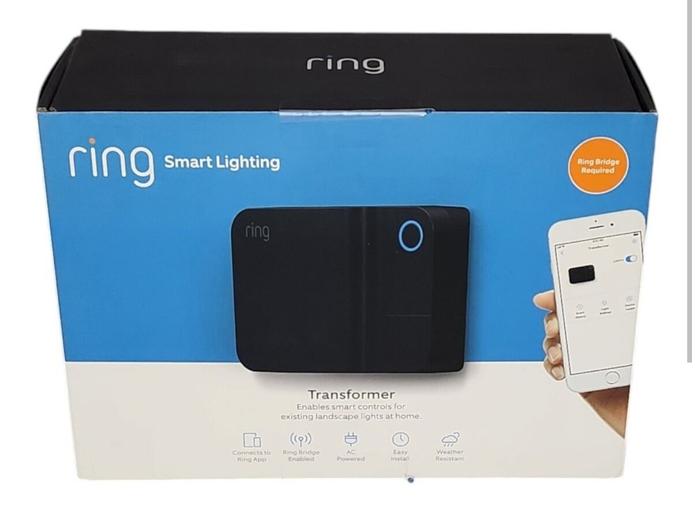 New Ring Smart Lighting Transformer (Ring Bridge Required) Black