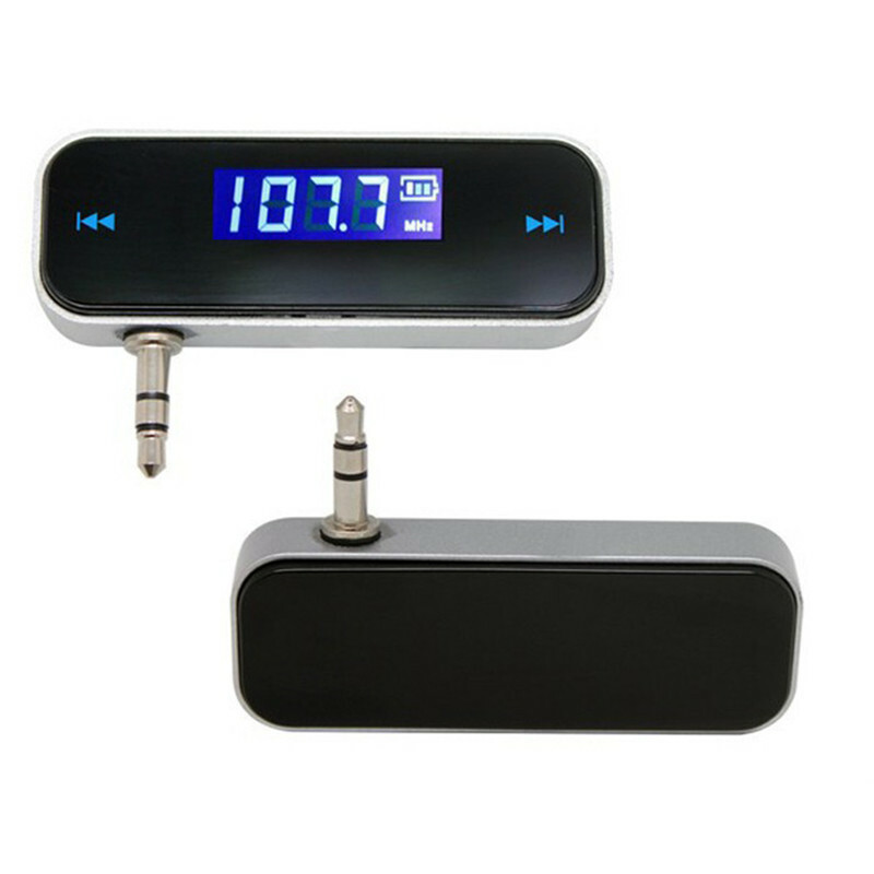 Wireless 3.5mm FM Transmitter w/ LCD For MP3 iPod iPhone Cell Phone Handsfree