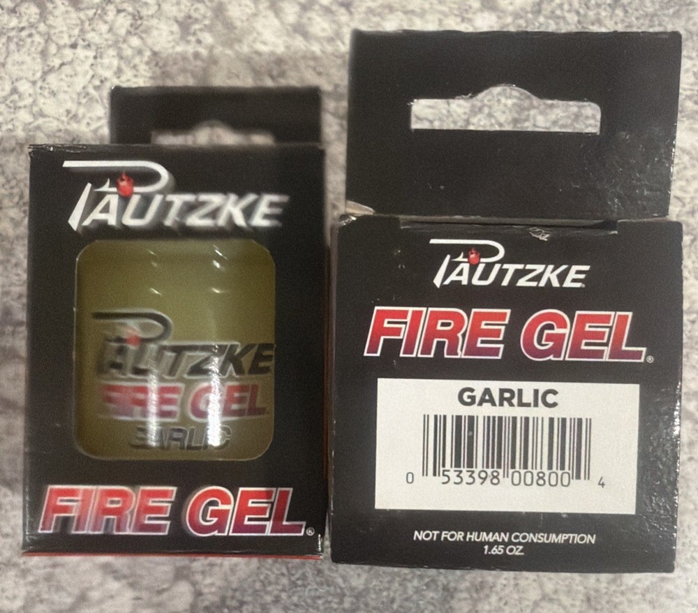 2 Jars Pautzke Fire Gel Garlic