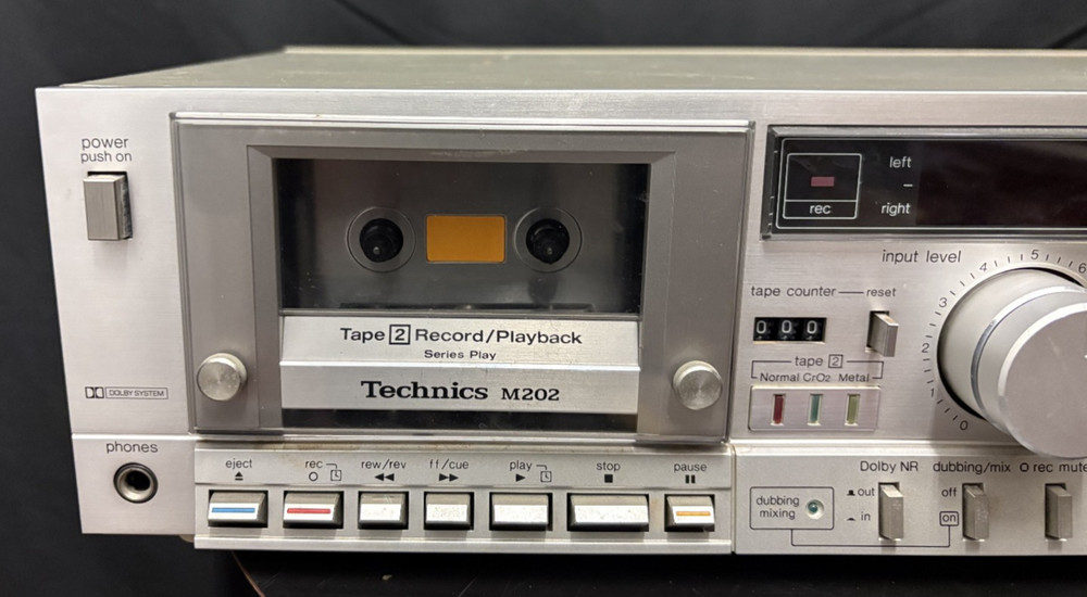 VTG Technics RS-M202 Cassette Deck Player & Recorder AS IS! READ DESCRIPTION!