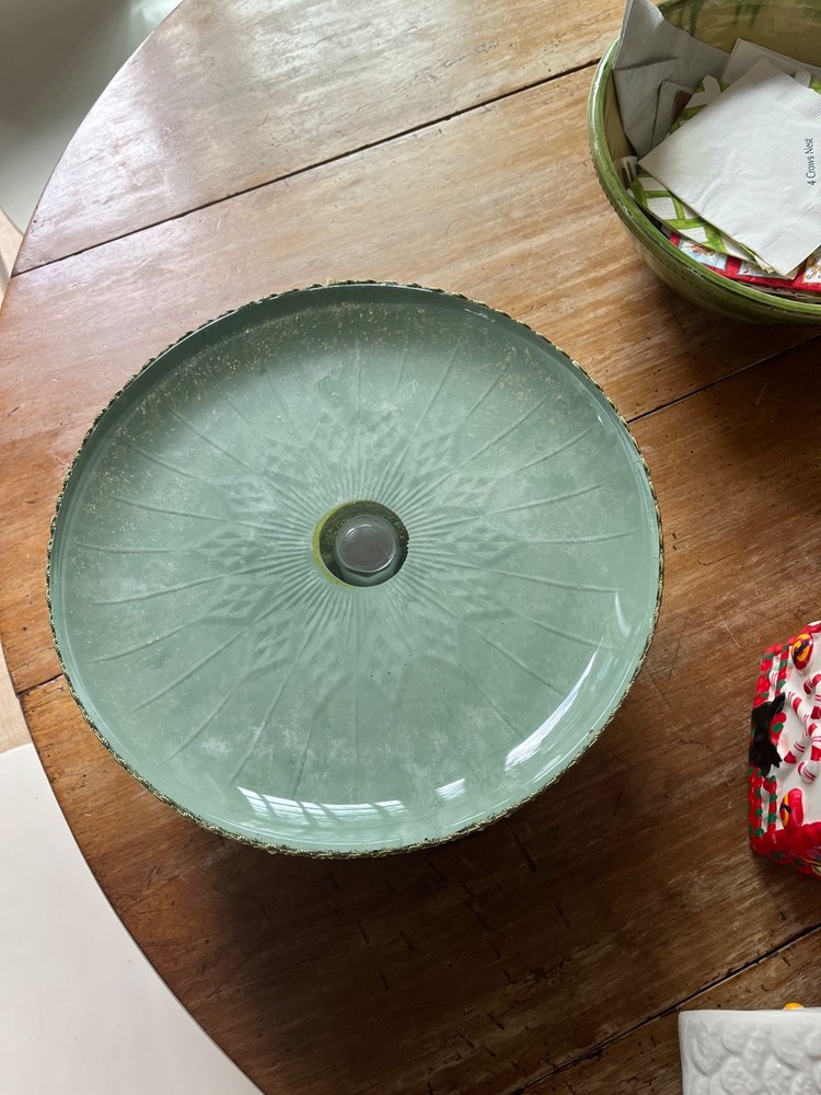 Mint Green Cake Stand with crystals