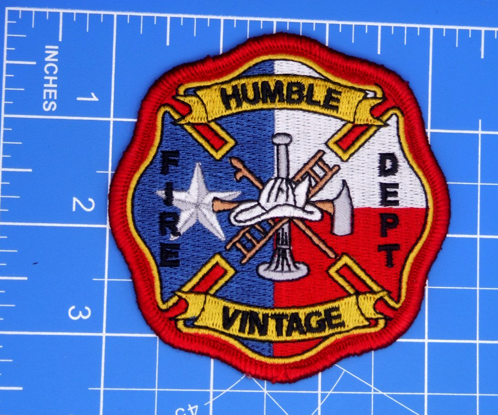 Humble Vintage Texas Fire Dept patch-Bin A